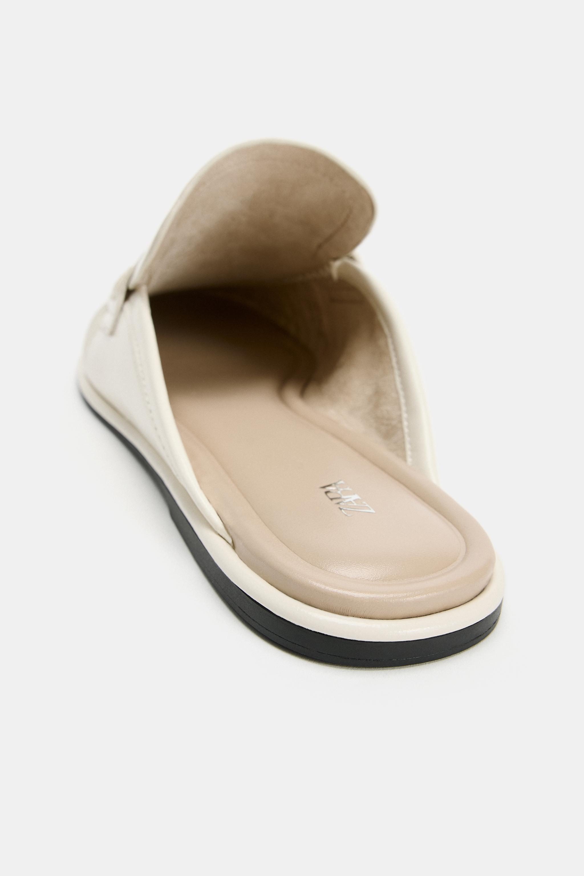 Leather Mule Loafers